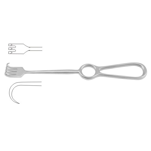 Kocher Retractor 3 Sharp